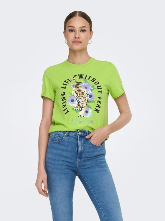 ONLY LUCY REGULAR TIGER TOP 15286725