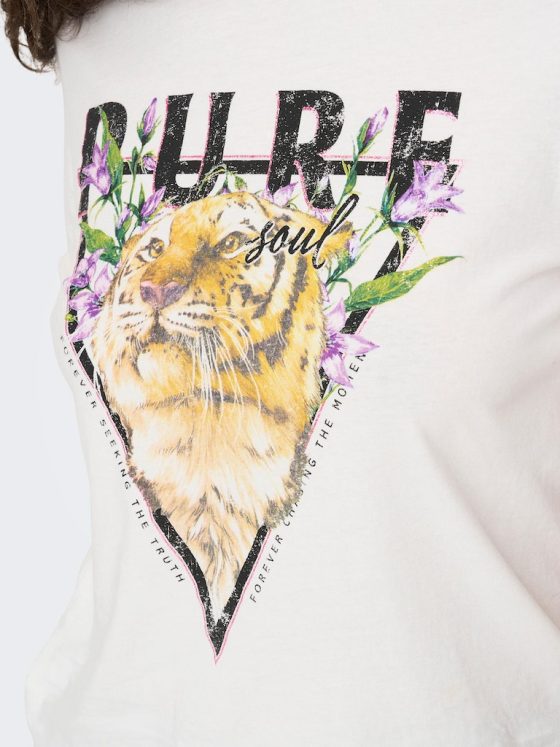 ONLY LUCY REGULAR TIGER TOP 15286725