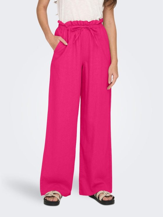 ONLY CARO HIGHT WAIST WIDE LINEN PANT 15278730