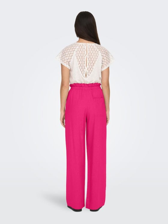 ONLY CARO HIGHT WAIST WIDE LINEN PANT 15278730