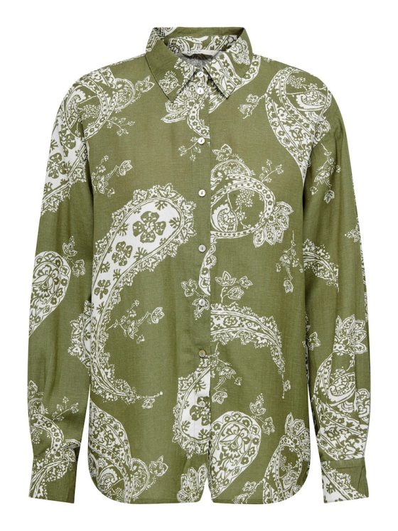 ONLY BELLA LINEN LONGSLEEVE LOOSE SHIRT 15289378