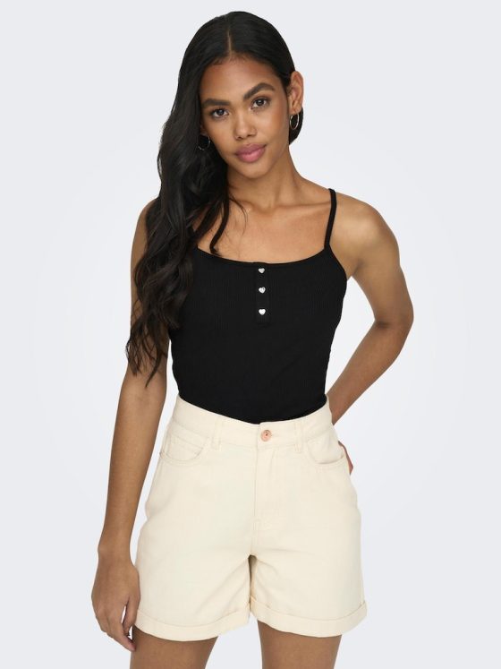 ONLY NINA LIFE HEART BUTTON TOP 15289824