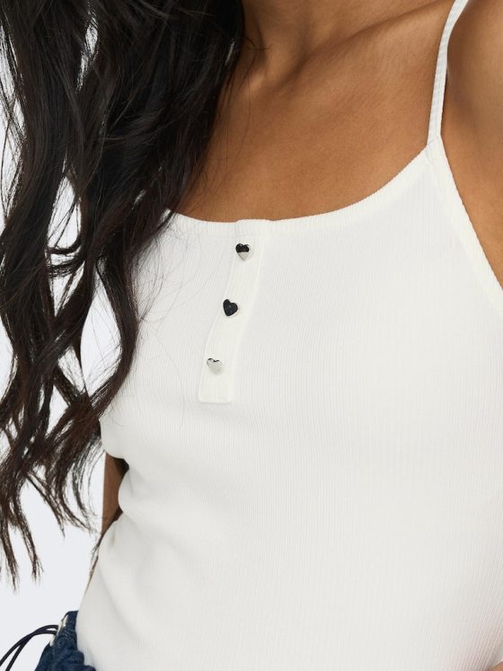 ONLY NINA LIFE HEART BUTTON TOP 15289824