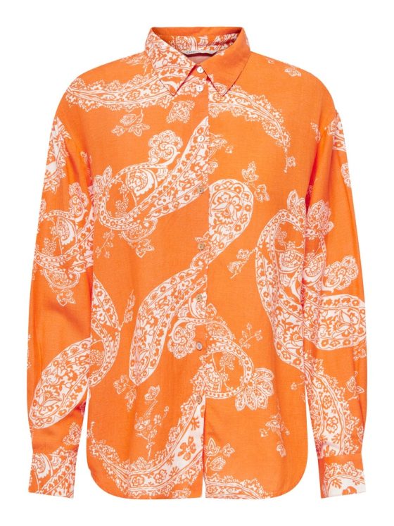 ONLY BELLA LINEN LONGSLEEVE LOOSE SHIRT 15289378