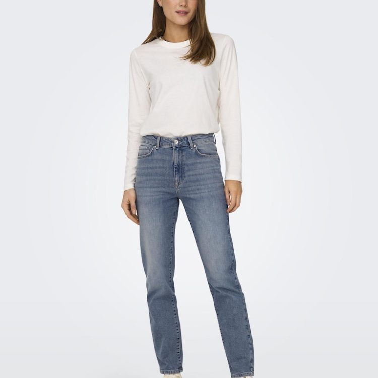 ONLY EMILY STRETCH HIGHT WAIST STRAIGHT ANKLE DENIM 15283928