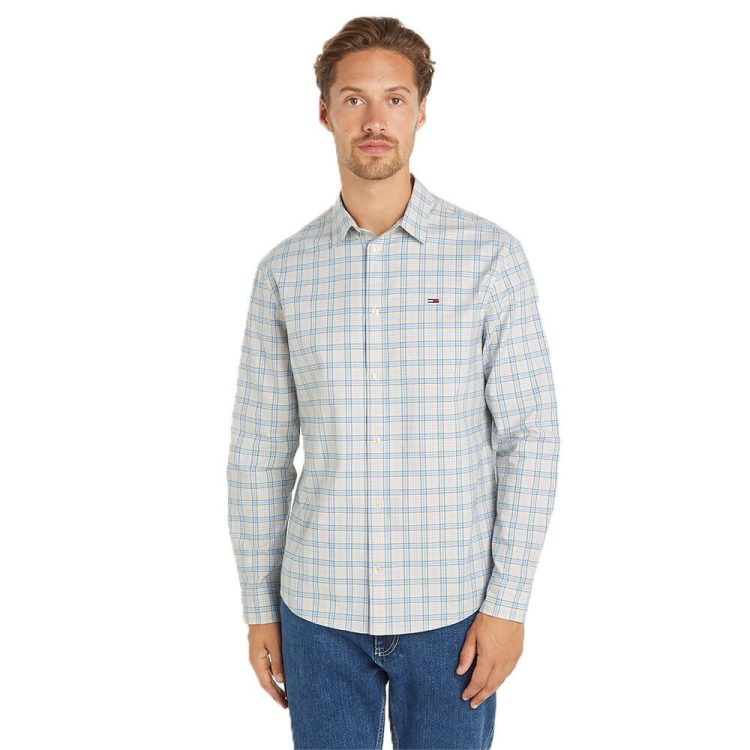 TOMMY JEANS MEN REGULAR OXFORD CHECK SHIRT DM0DM18976