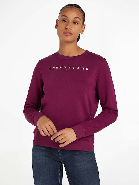 TOMMY JEANS WOMEN REGULAR LINEAR CREW-NECK DW0DW17323