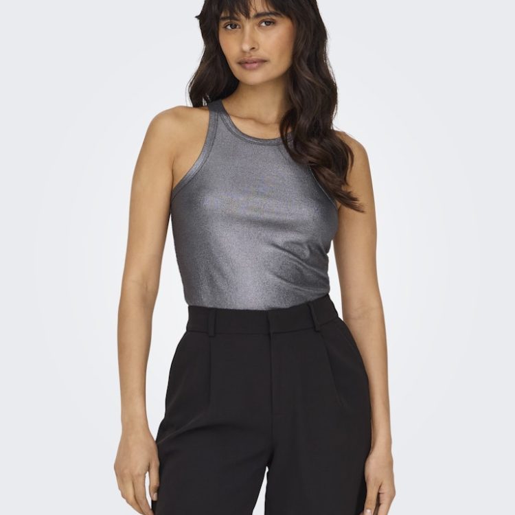 ONLY LINDSAY VIOL METAL RIB TANK TOP 15331630