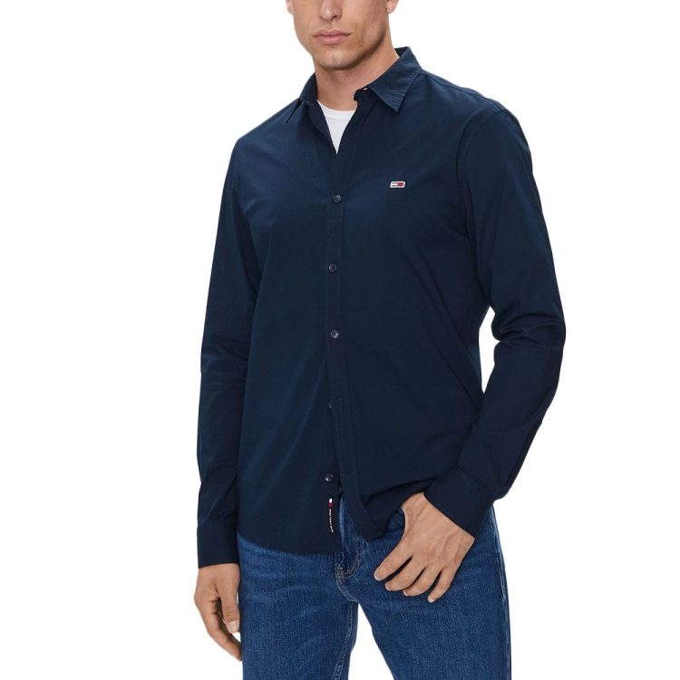 TOMMY JEANS MEN ENTRY SLIM POPLIN SHIRT DM0DM19519