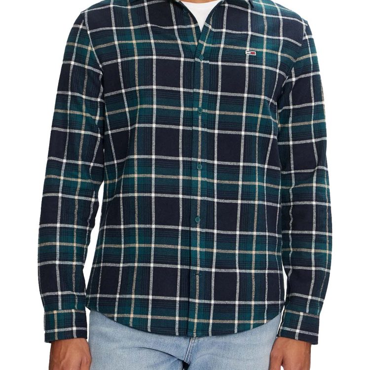 TOMMY JEANS MEN REGULAR CHECK FLANNEL SHIRT DM0DM19651