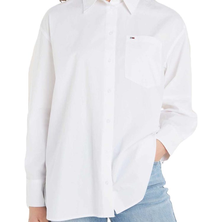 TOMMY JEANS WOMAN RELAXED ESSENTIAL SHIRT DW0DW18455