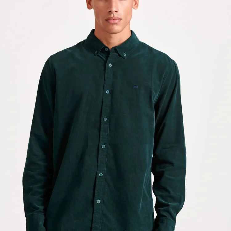FUNKY BUDDHA Ανδρικό Κοτλέ Πουκάμισο Casual FBM010-002-05