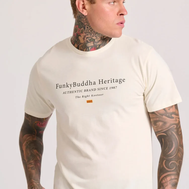 FUNKY BUDDHA Ανδρικό Κοντομάνικο με Τύπωμα FBM010-003-04