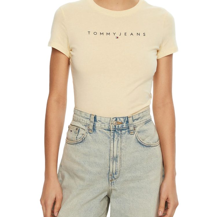 TOMMY JEANS WOMEN SLIM LINEAR TEE DW0DW18398