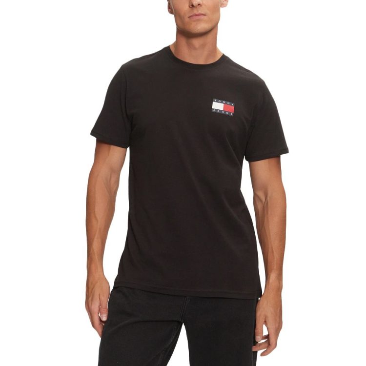 TOMMY JEANS MEN SLIM ESSENTIAL FLAG TEE DM0DM20740