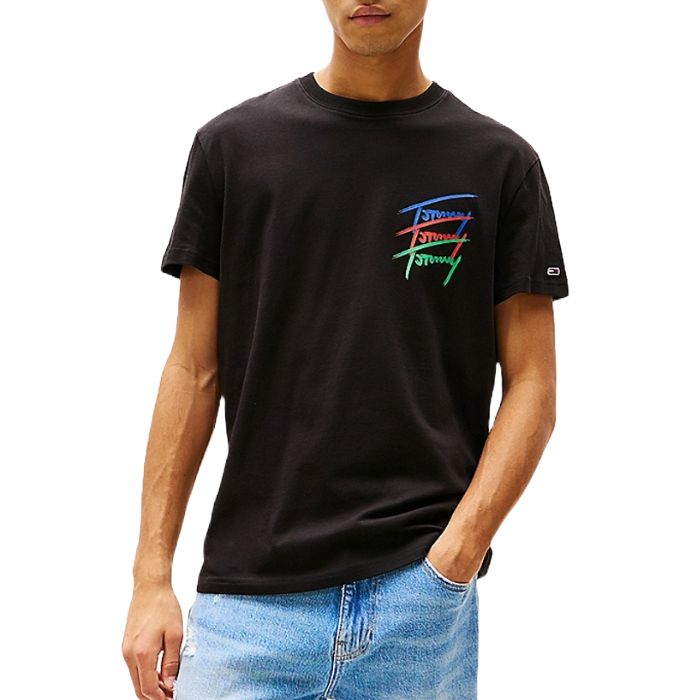 TOMMY JEANS MEN REGULAR TWISTED SIGNATURE TEE DM0DM20771