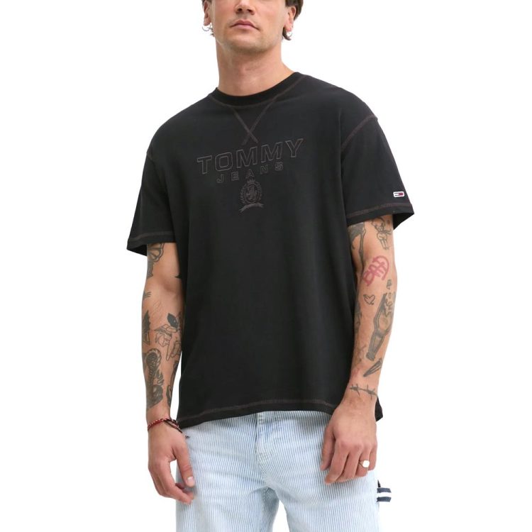 TOMMY JEANS MEN RELAXED TONAL CREST TEE DM0DM20805