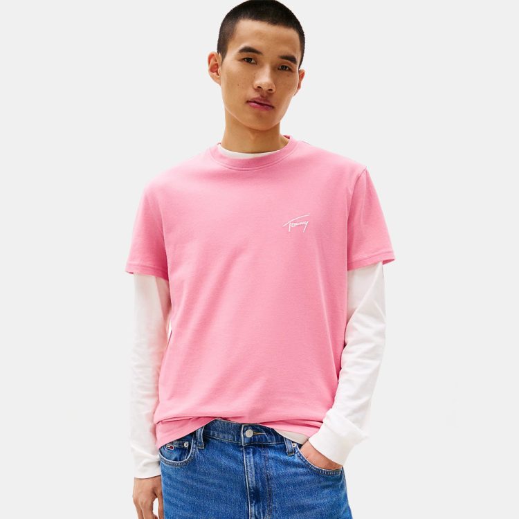 TOMMY JEANS MEN REGULAR SIGNATURE TEE DM0DM21140