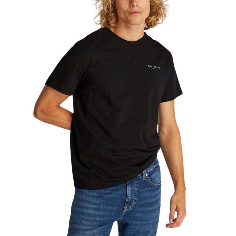 TOMMY JEANS MEN SLIM LINEAR CHEST TEE DM0DM21188