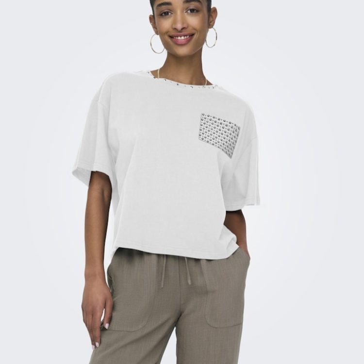 ONLY TERZA O-NECK TOP BOX JERSEY 15343834