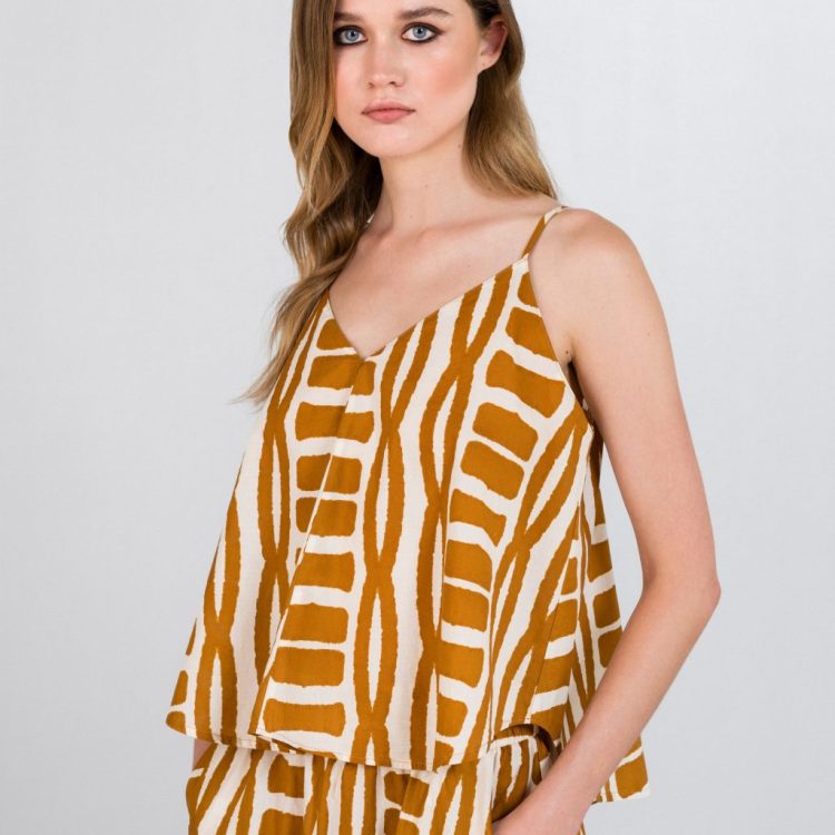 PHILOSOPHY ΜΠΛΟΥΖΑ CAMISOLE VIOLE PRINT BL1996