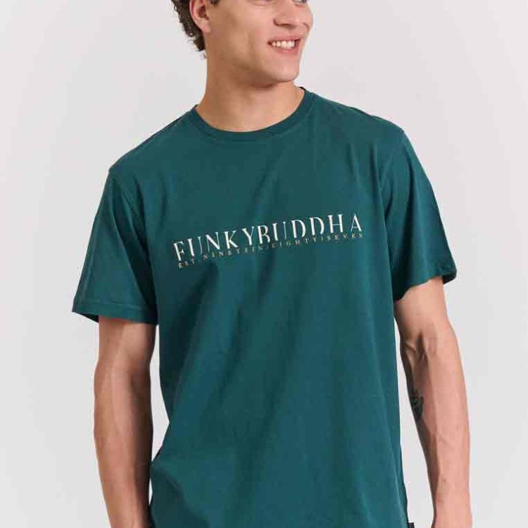 FUNKY BUDDHA Ανδρική Μπλούζα Κοντό Με Τύπωμα FBM011-015-04