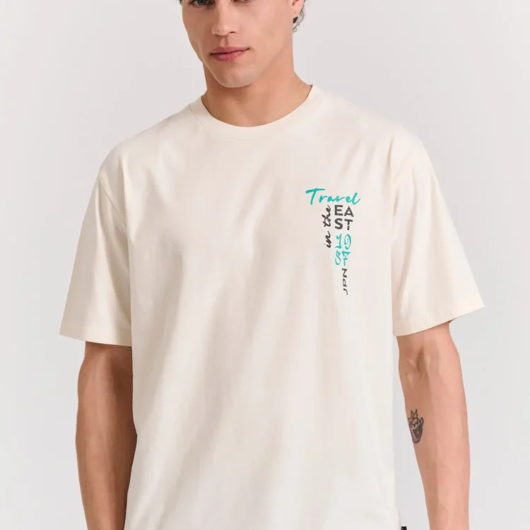 FUNKY BUDDHA Ανδρική Μπλούζα Κοντό Μανίκι Με Τύπωμα FBM011-331-04