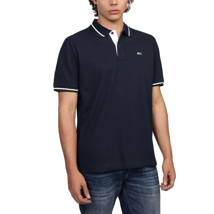 TOMMY JEANS MEN REGULAR TIPPED POLO DM0DM20745