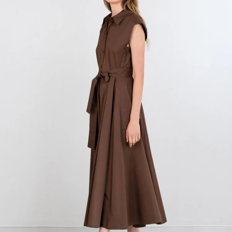 PHYLOSOPHY POPLIN MIDI ΣΕΜΙΖΙΕ ΦΟΡΕΜΑ DR2794