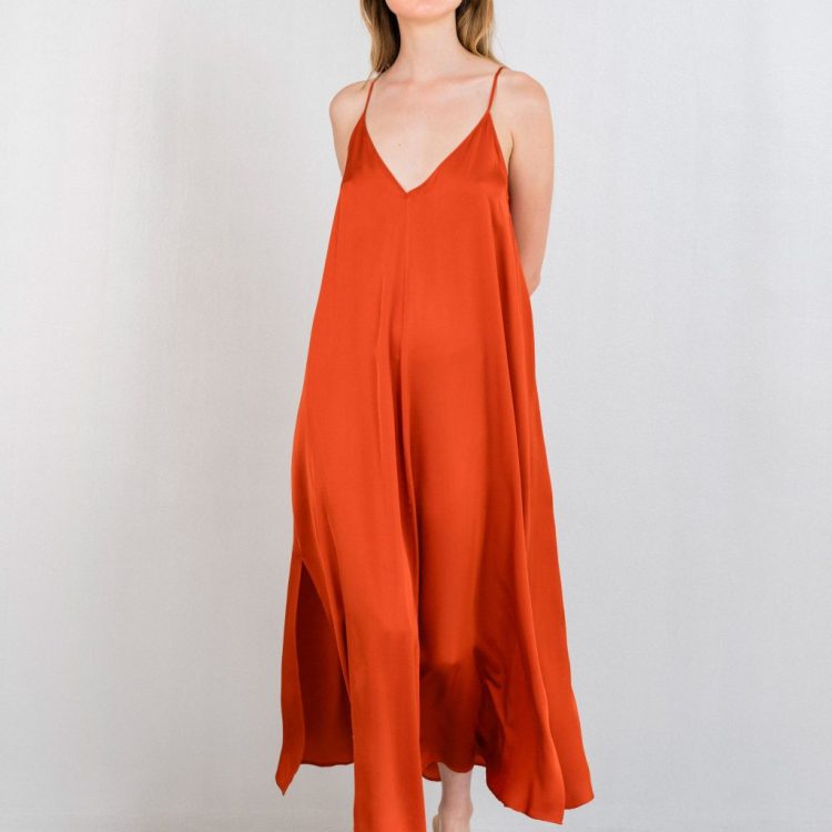 PHILOSOPHY ΦΟΡΕΜΑ MAXI SLIP SATIN FINE ECOVERO DR2524