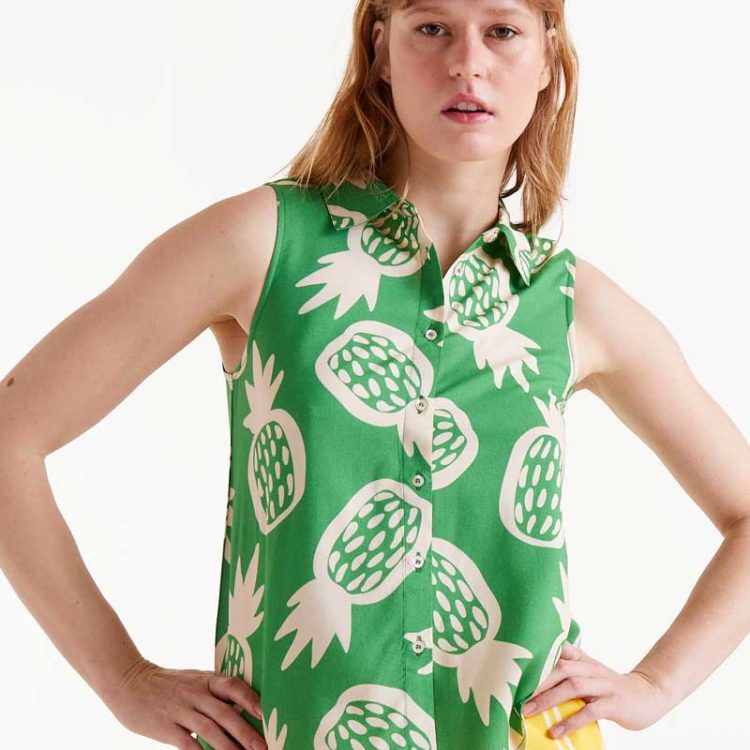 COMPANIA FANTASTICA Πουκάμισο Pineapple Print 52C/44110