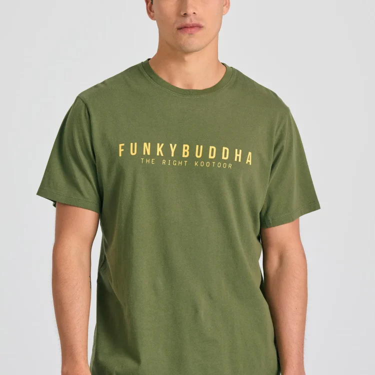 FUNKY BUDDHA Ανδρική Μπλούζα Κοντό Μανίκι Με Τύπωμα FBM011-011-04