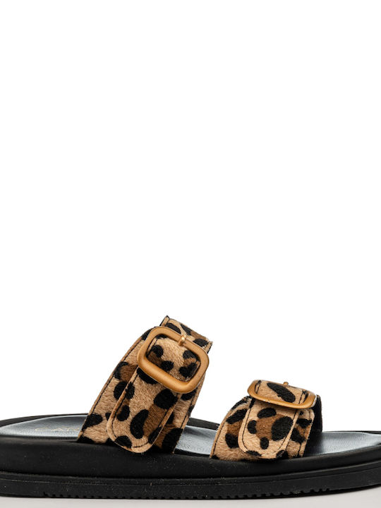 MARIELLA FABIANI ΔΕΡΜΑΤΙΝΑ FLATFORMS ΣΑΝΔΑΛΙΑ LEOPAR 2006