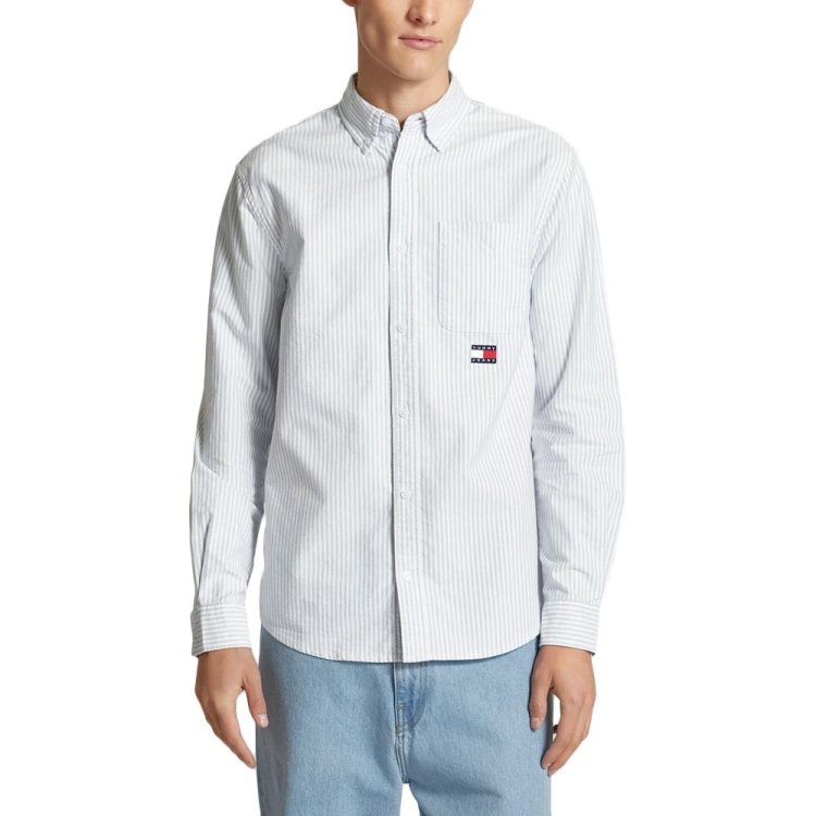 TOMMY JEANS OXFORD STRIPE SHIRT MEN DM0DM20247